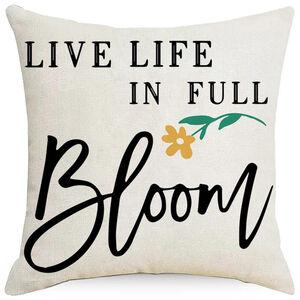 Positivity Quote Pillow Cover